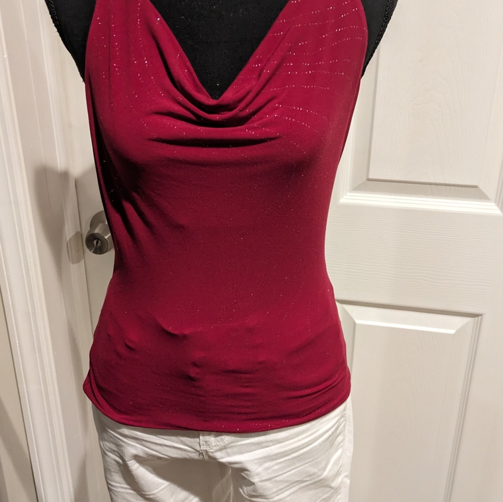 A vintage glitter top